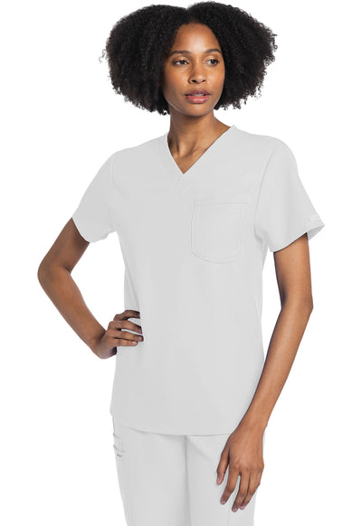 CK778A Cherokee Workwear Ultra Unisex 1 Pocket V-Neck Top (XXS - 5XL)