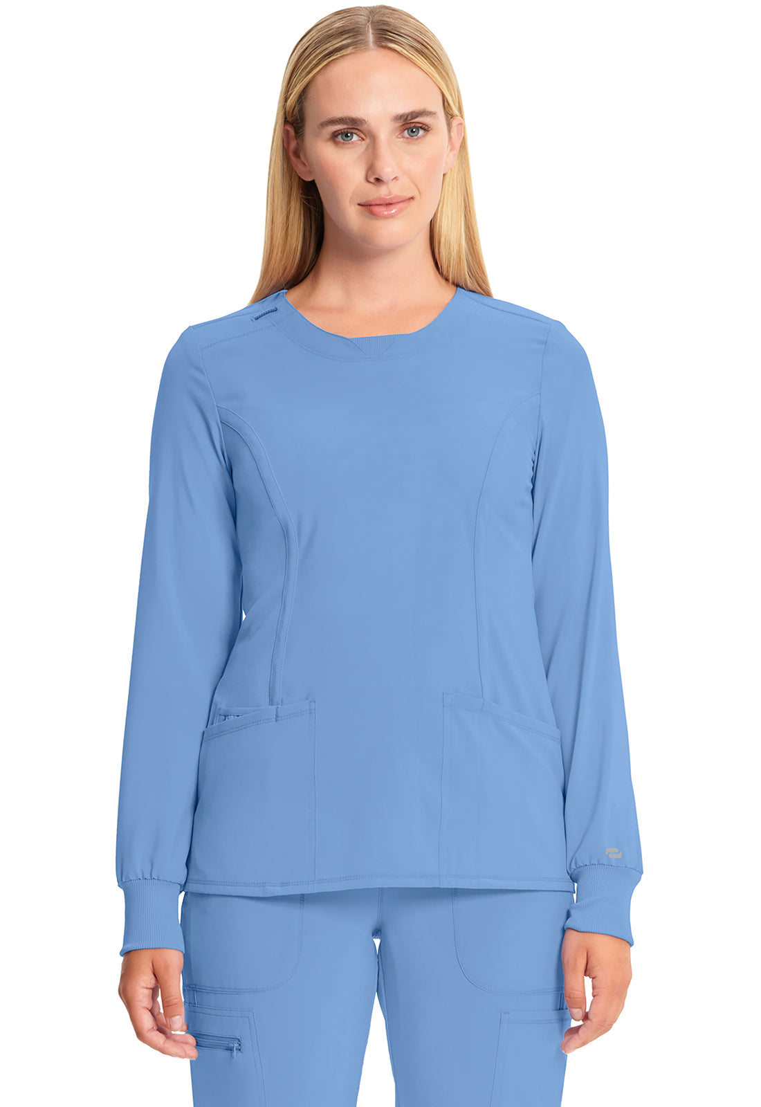 CK781A Cherokee Infinity Antimicrobial Long Sleeve V-Neck Top (XS - 5XL)