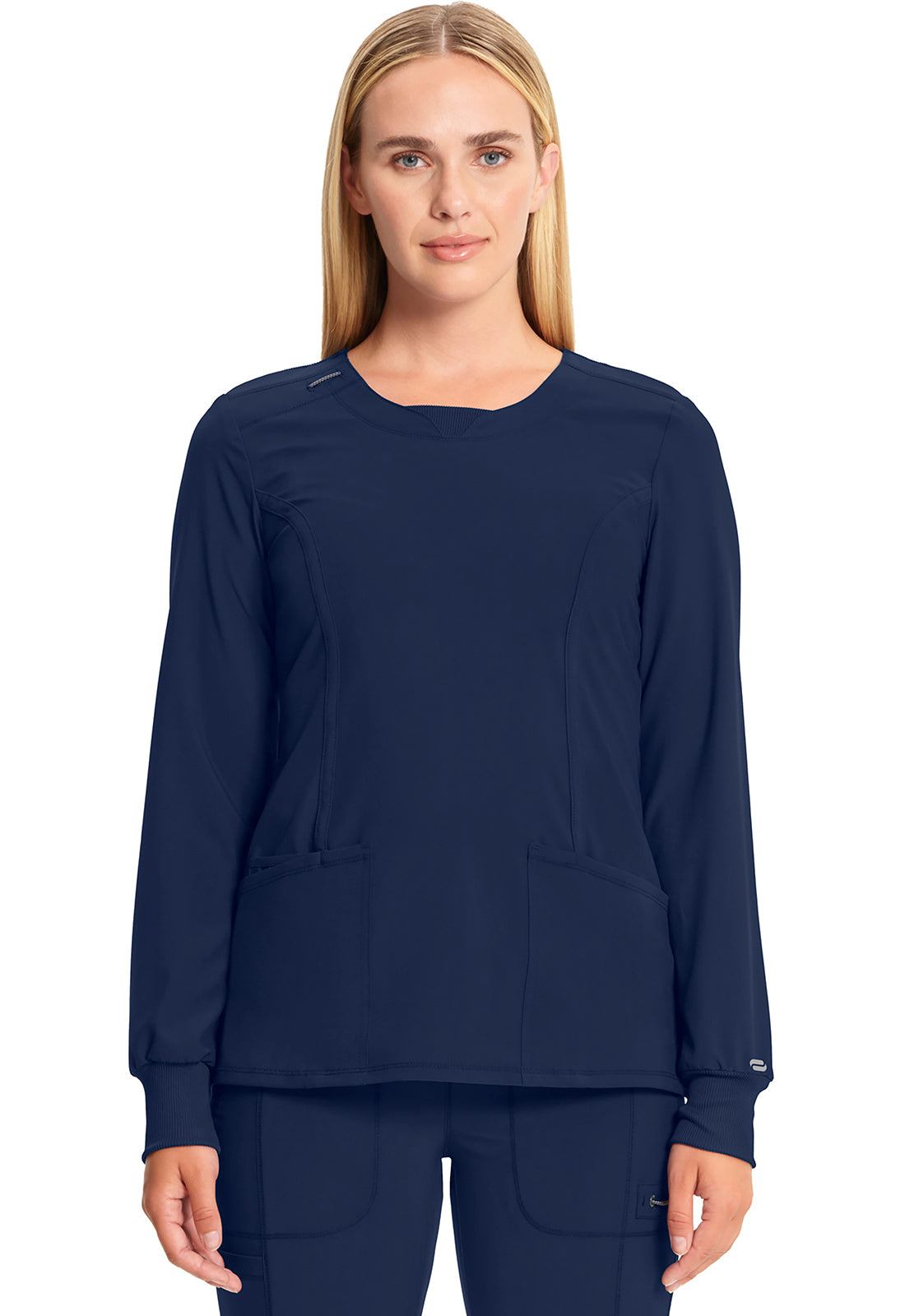 CK781A Cherokee Infinity Antimicrobial Long Sleeve V-Neck Top (XS - 5XL)