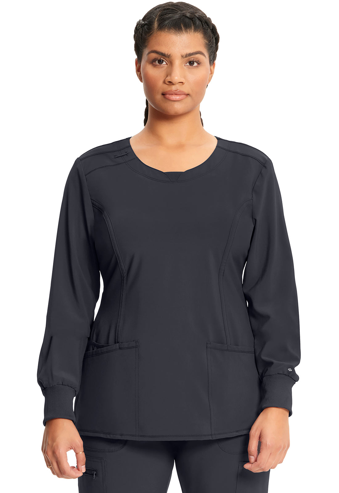 CK781A Cherokee Infinity Antimicrobial Long Sleeve V-Neck Top (XS - 5XL)