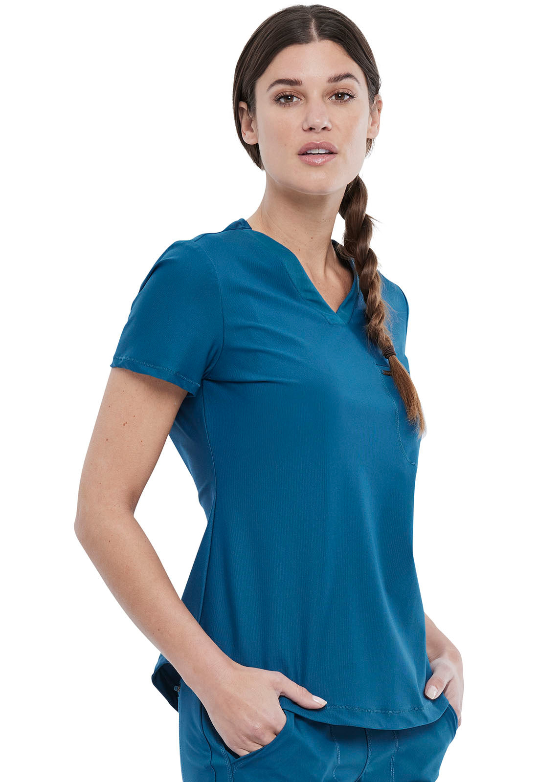 CK819 Cherokee Form 360º Stretch Tuckable V-Neck Top (XXS - 3XL)