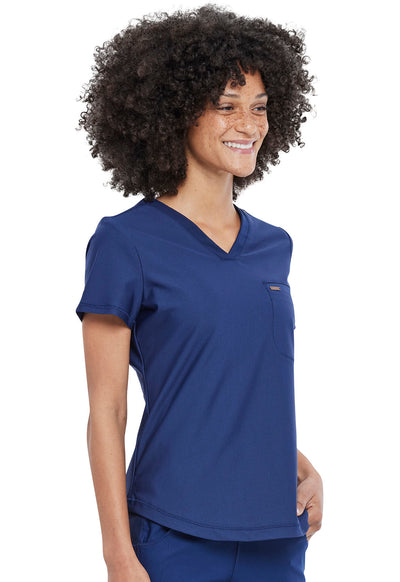 CK819 Cherokee Form 360º Stretch Tuckable V-Neck Top (XXS - 3XL)