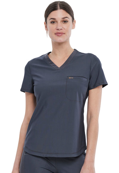 CK819 Cherokee Form 360º Stretch Tuckable V-Neck Top (XXS - 3XL)