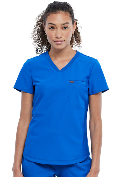 CK819 Cherokee Form 360º Stretch Tuckable V-Neck Top (XXS - 3XL)