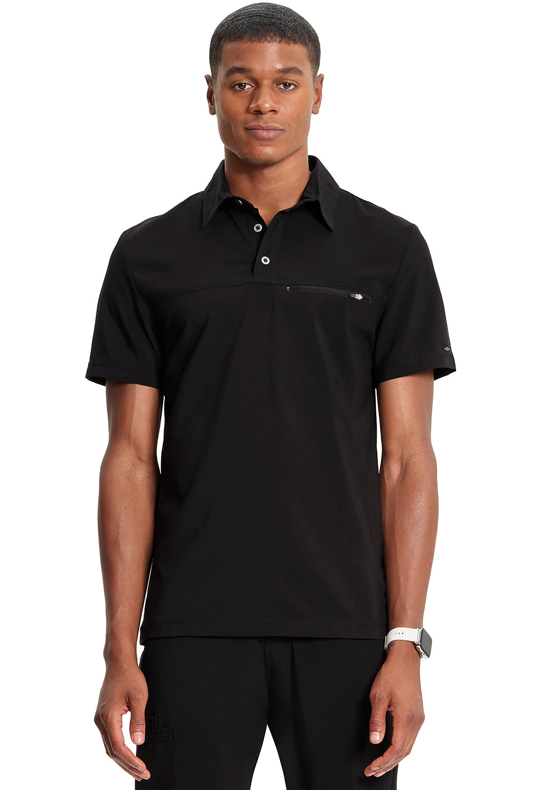 CK825A Cherokee Infinity Men Scrub Top Polo Shirt - Certainty Antimicrobial Stretch (XS - 5XL)