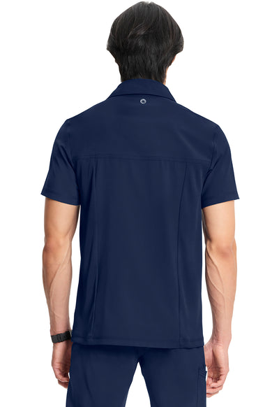 CK825A Cherokee Infinity Men Scrub Top Polo Shirt - Certainty Antimicrobial Stretch (XS - 5XL)