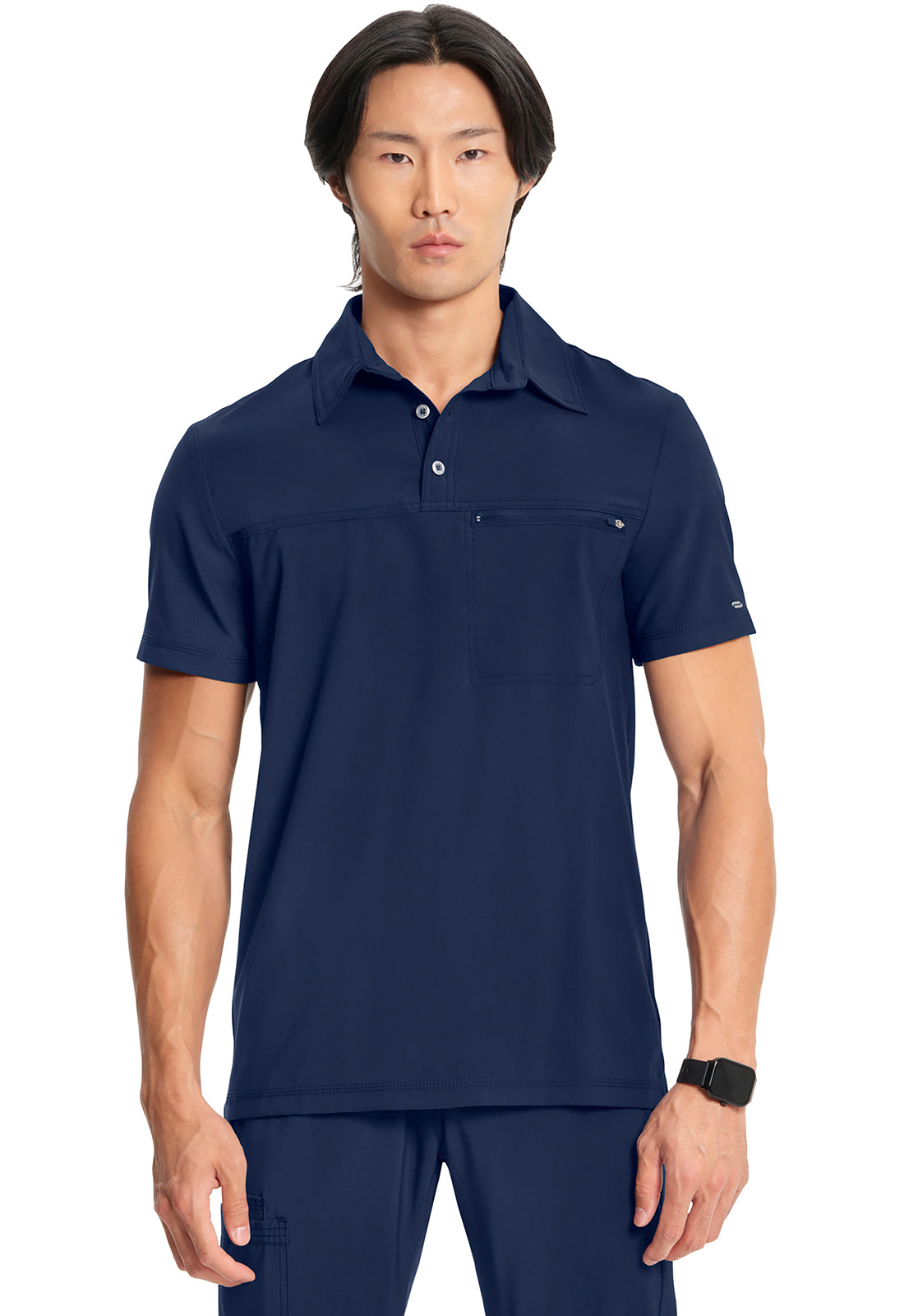 CK825A Cherokee Infinity Men Scrub Top Polo Shirt - Certainty Antimicrobial Stretch (XS - 5XL)