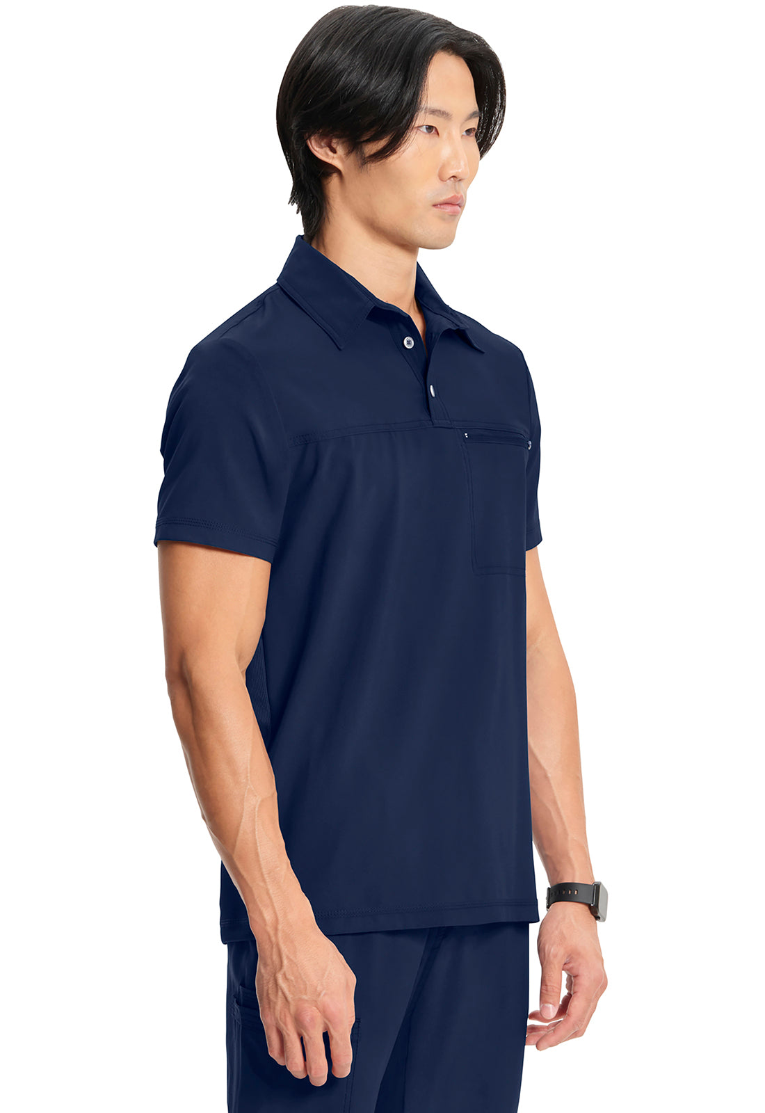 CK825A Cherokee Infinity Men Scrub Top Polo Shirt - Certainty Antimicrobial Stretch (XS - 5XL)