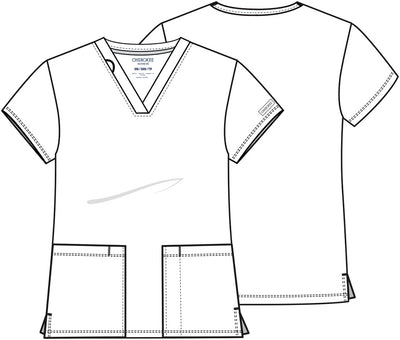 CK832 Cherokee Achieve Super Stretch 2-Pocket V-Neck Top (XXS - 5XL)