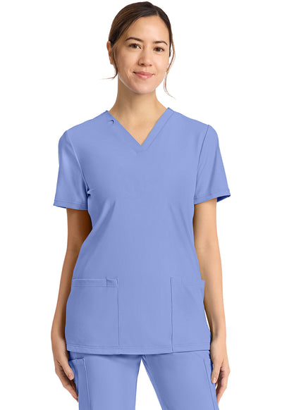 CK832 Cherokee Achieve Super Stretch 2-Pocket V-Neck Top (XXS - 5XL)