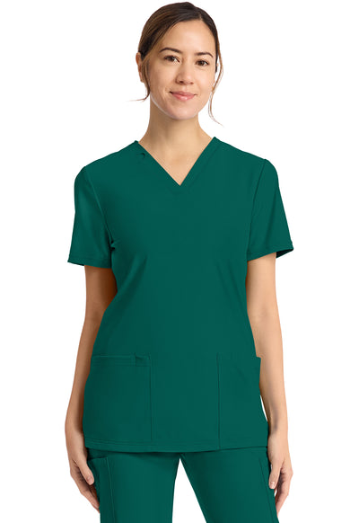 CK832 Cherokee Achieve Super Stretch 2-Pocket V-Neck Top (XXS - 5XL)