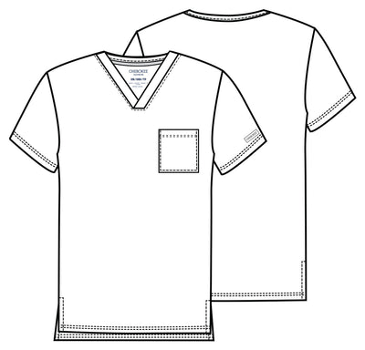 CK834 Cherokee Achieve Super Stretch Men 1-Pocket Tuck-In Top (XS - 5XL)