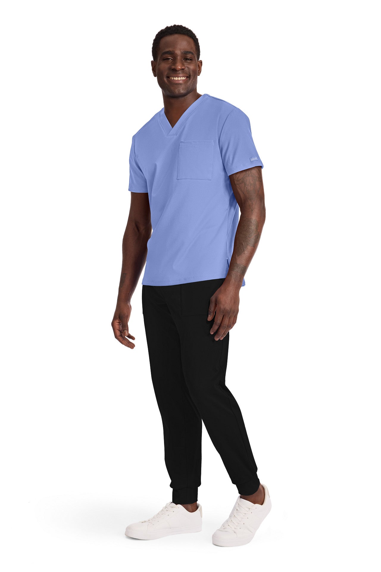 CK834 Cherokee Achieve Super Stretch Men 1-Pocket Tuck-In Top (XS - 5XL)