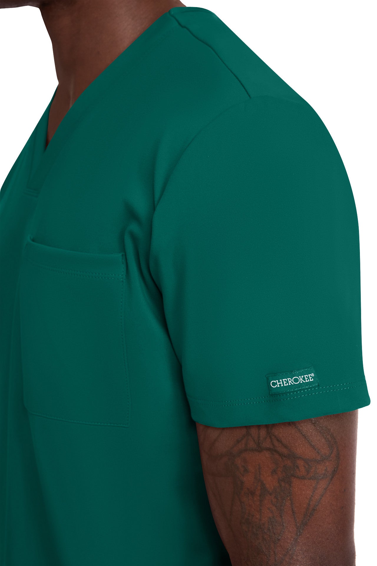 CK834 Cherokee Achieve Super Stretch Men 1-Pocket Tuck-In Top (XS - 5XL)