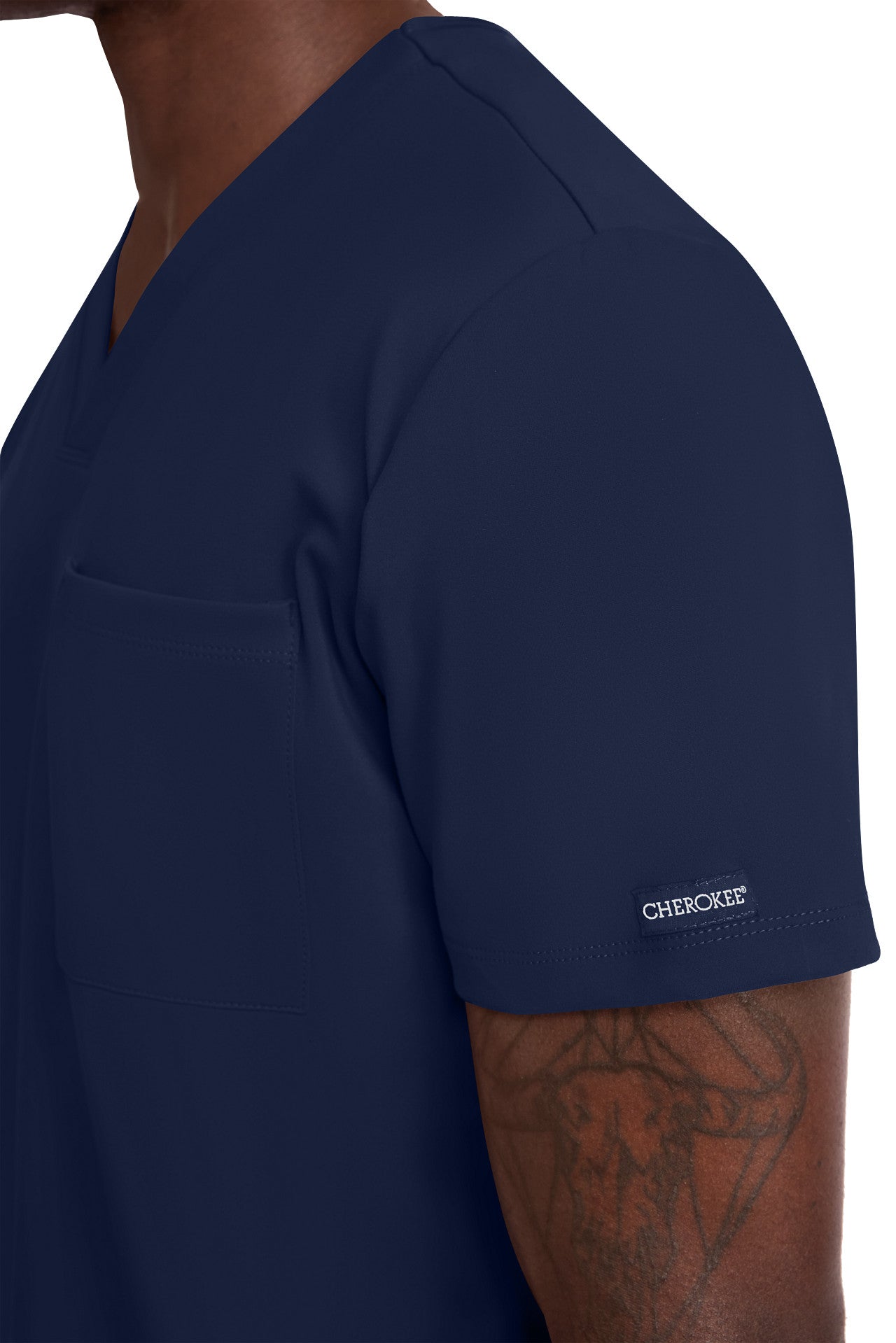 CK834 Cherokee Achieve Super Stretch Men 1-Pocket Tuck-In Top (XS - 5XL)