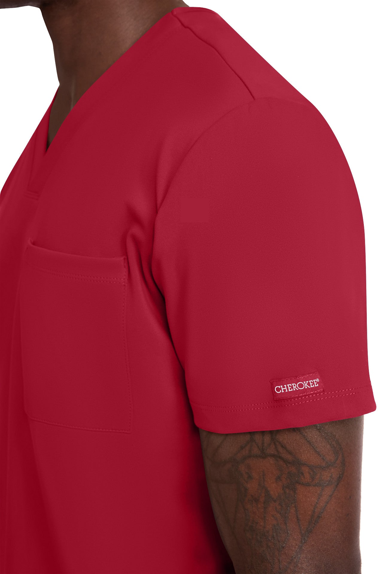CK834 Cherokee Achieve Super Stretch Men 1-Pocket Tuck-In Top (XS - 5XL)