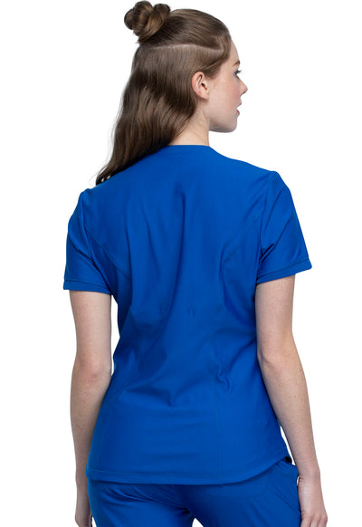 CK840+CK095 Cherokee Form 360º Stretch Scrub Top with Midrise Tapered Leg Pants  (XXS - 3XL)