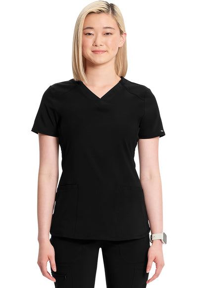 CK865A Cherokee Antimicrobial Infinity V-Neck Top (XXS - 5XL)