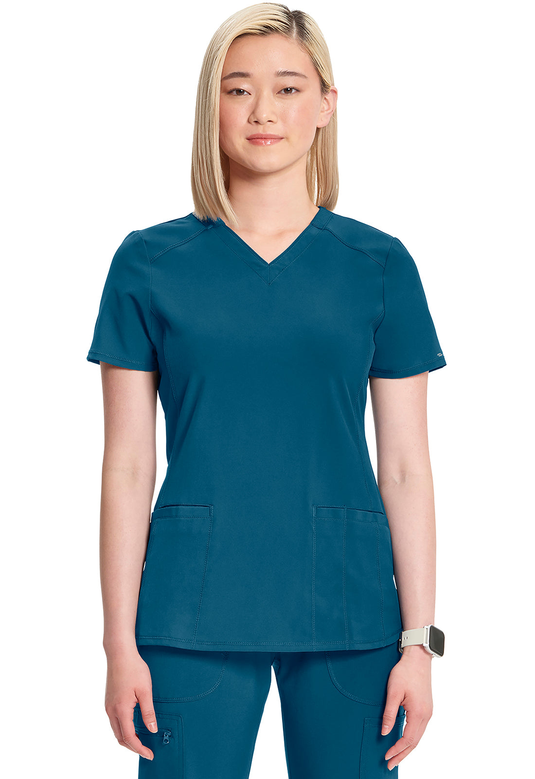 CK865A Cherokee Antimicrobial Infinity V-Neck Top (XXS - 5XL)