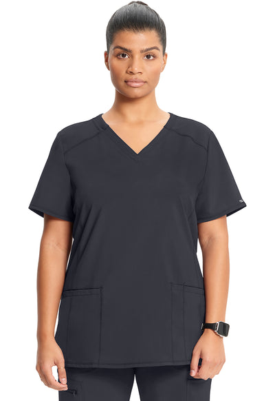 CK865A Cherokee Antimicrobial Infinity V-Neck Top (XXS - 5XL)