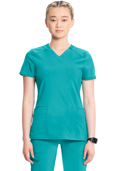 CK865A Cherokee Antimicrobial Infinity V-Neck Top (XXS - 5XL)