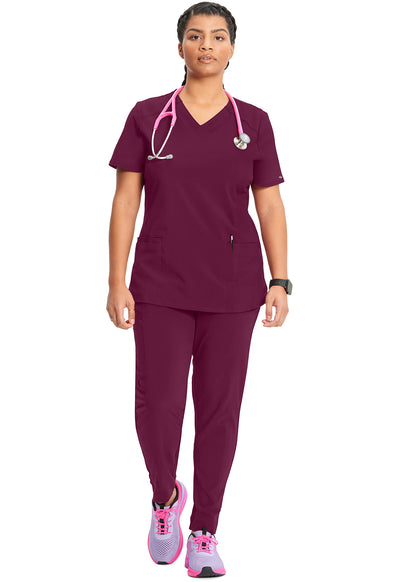 CK865A Cherokee Antimicrobial Infinity V-Neck Top (XXS - 5XL)