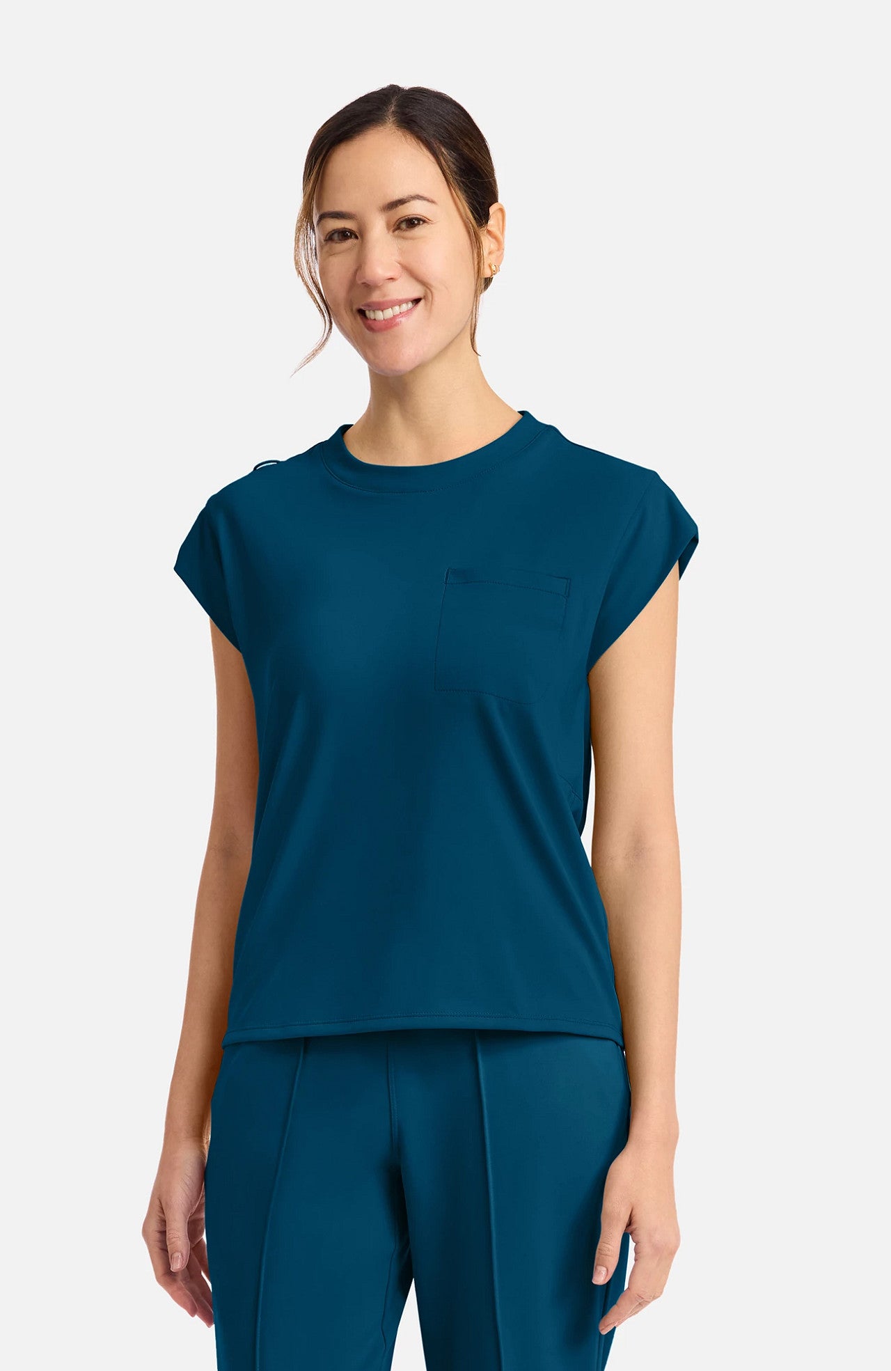CK936 Cherokee Achieve Super Stretch 1-Pocket Crew Neck Top (XXS - 5XL)