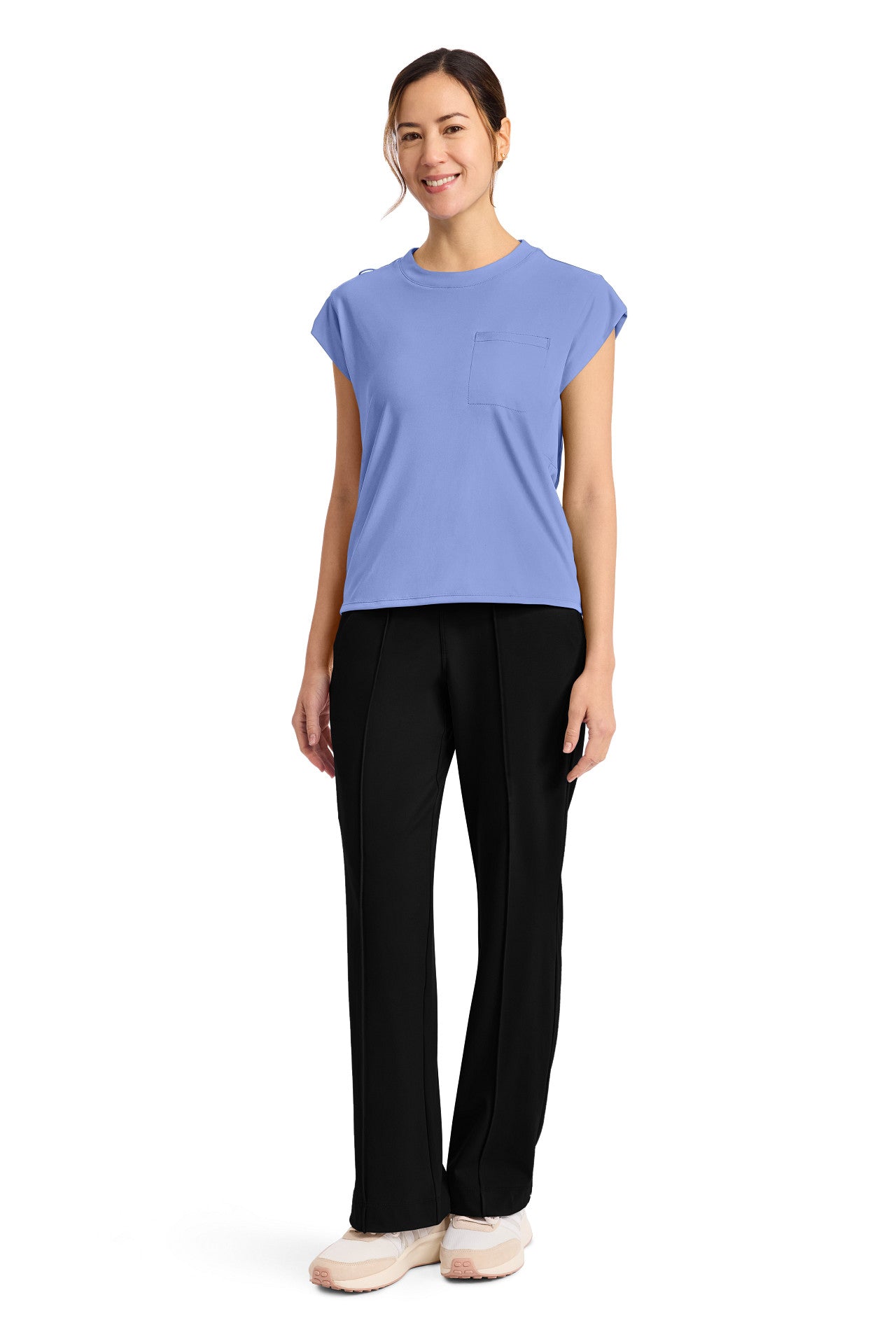 CK936 Cherokee Achieve Super Stretch 1-Pocket Crew Neck Top (XXS - 5XL)
