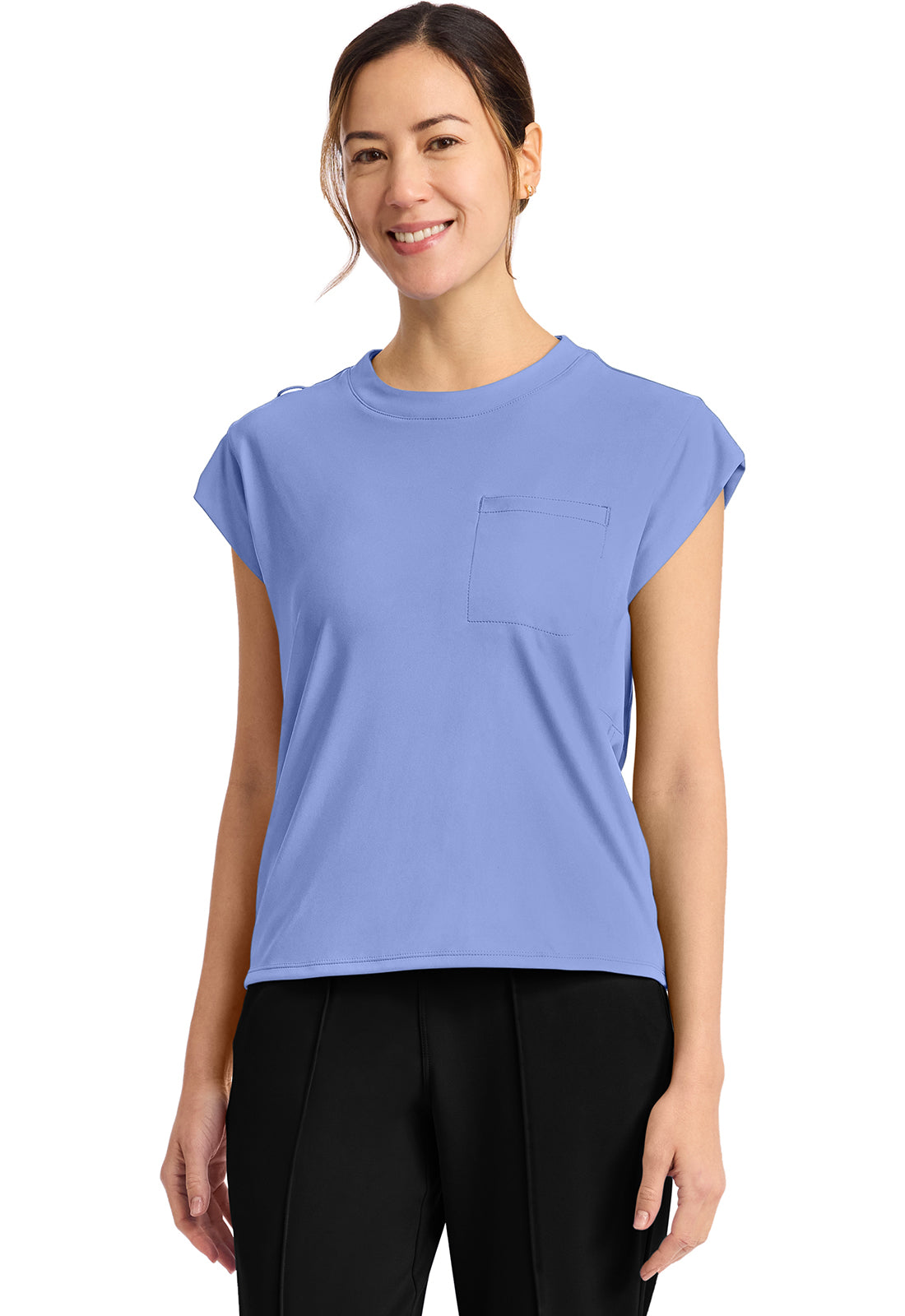 CK936 Cherokee Achieve Super Stretch 1-Pocket Crew Neck Top (XXS - 5XL)