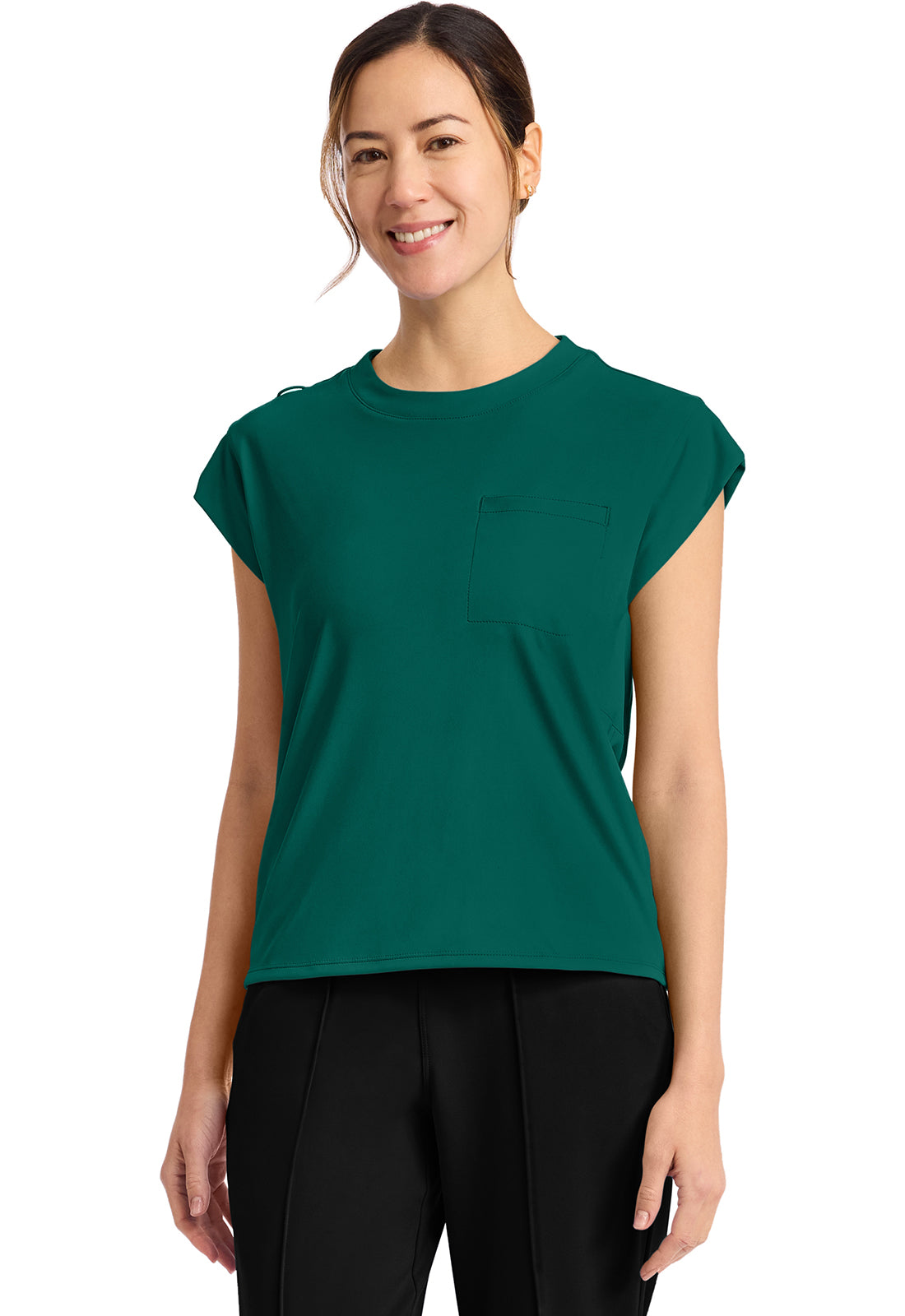 CK936 Cherokee Achieve Super Stretch 1-Pocket Crew Neck Top (XXS - 5XL)
