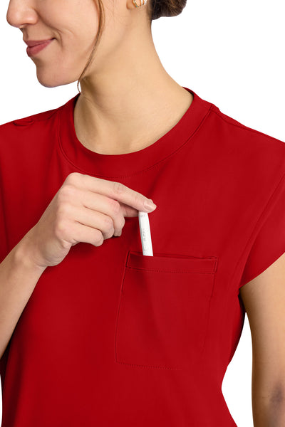 CK936 Cherokee Achieve Super Stretch 1-Pocket Crew Neck Top (XXS - 5XL)