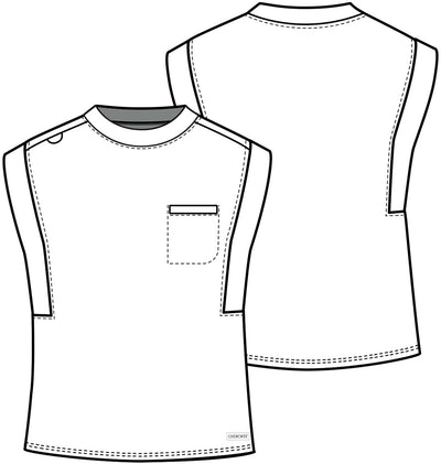 CK936 Cherokee Achieve Super Stretch 1-Pocket Crew Neck Top (XXS - 5XL)