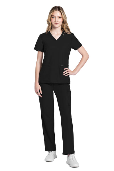 CK953 Cherokee Workwear Ultra Women 2 Pockets V-Neck Top (XXS - 5XL)