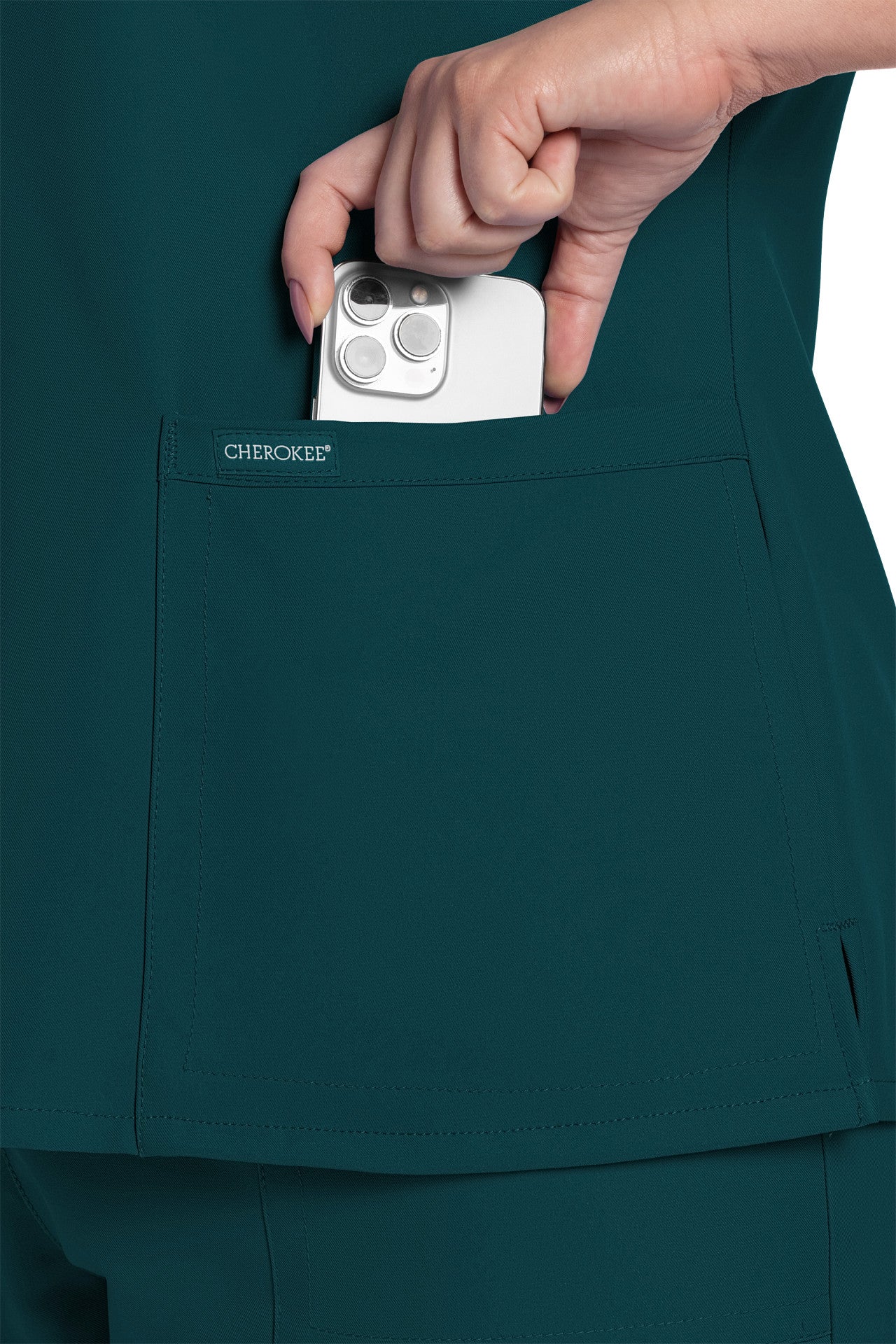 CK953 Cherokee Workwear Ultra Women 2 Pockets V-Neck Top (XXS - 5XL)