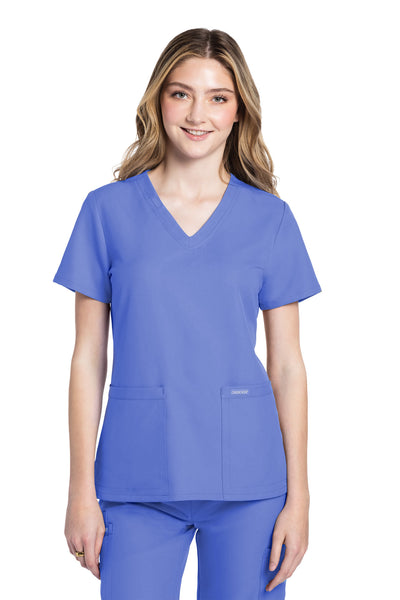 CK953 Cherokee Workwear Ultra Women 2 Pockets V-Neck Top (XXS - 5XL)