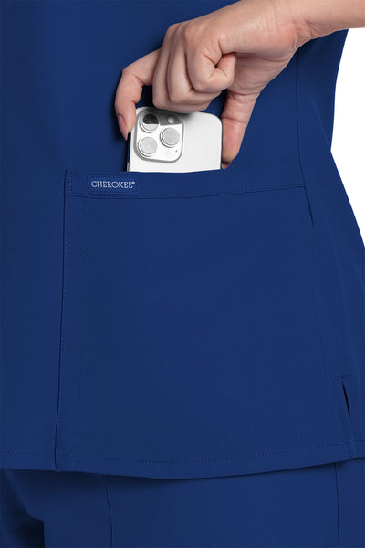 CK953 Cherokee Workwear Ultra Women 2 Pockets V-Neck Top (XXS - 5XL)