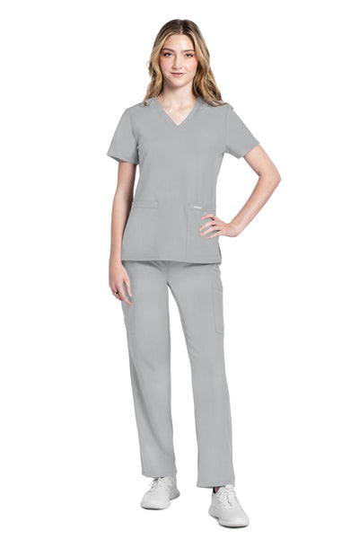 CK953 Cherokee Workwear Ultra Women 2 Pockets V-Neck Top (XXS - 5XL)
