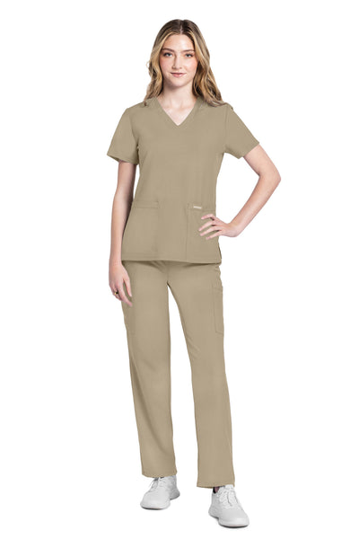 CK953 Cherokee Workwear Ultra Women 2 Pockets V-Neck Top (XXS - 5XL)
