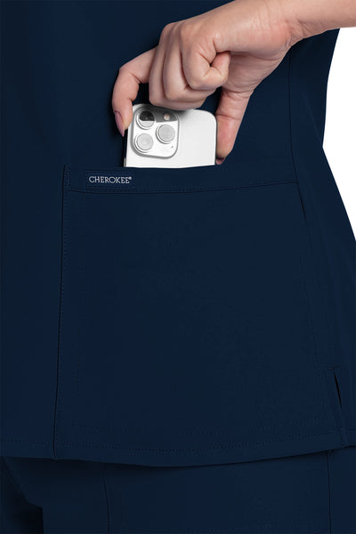 CK953 Cherokee Workwear Ultra Women 2 Pockets V-Neck Top (XXS - 5XL)