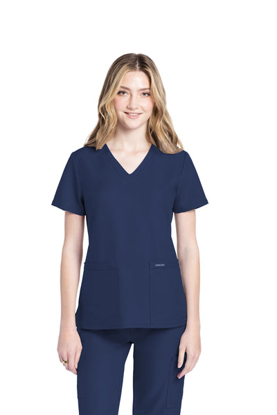 CK953 Cherokee Workwear Ultra Women 2 Pockets V-Neck Top (XXS - 5XL)