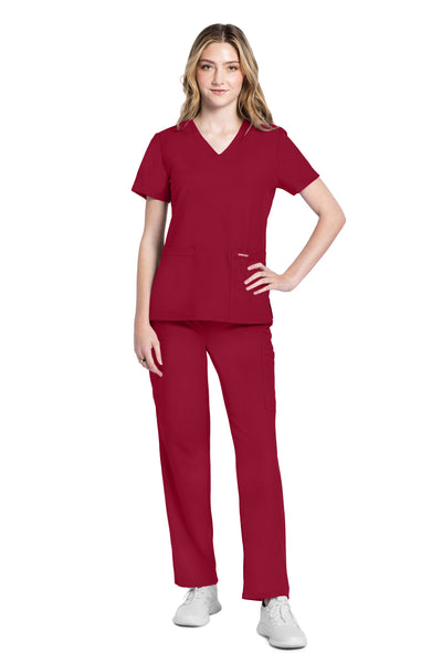 CK953 Cherokee Workwear Ultra Women 2 Pockets V-Neck Top (XXS - 5XL)