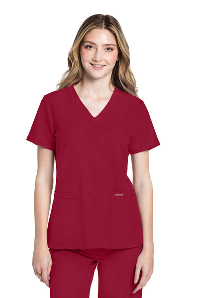CK953 Cherokee Workwear Ultra Women 2 Pockets V-Neck Top (XXS - 5XL)