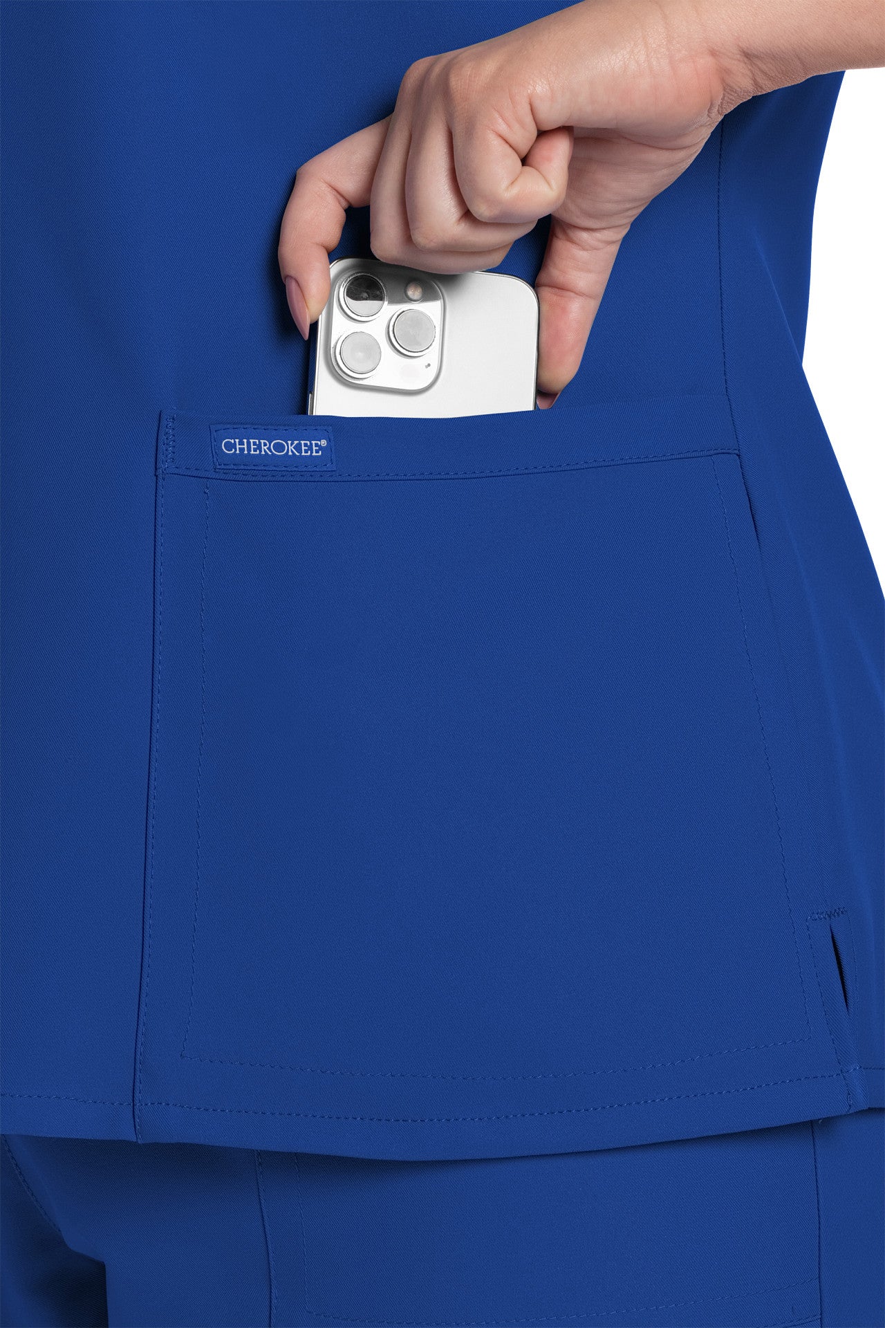 CK953 Cherokee Workwear Ultra Women 2 Pockets V-Neck Top (XXS - 5XL)