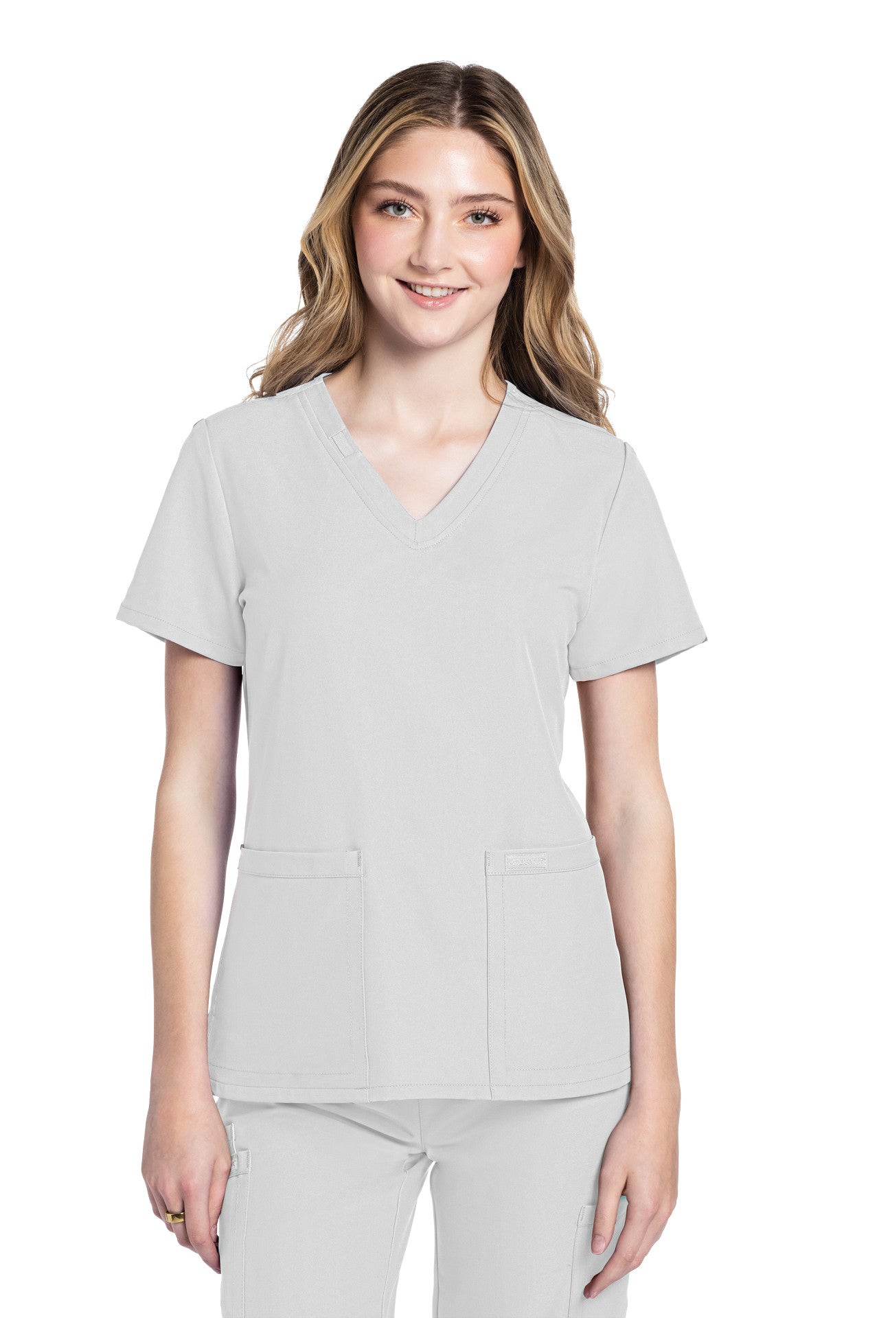 CK953 Cherokee Workwear Ultra Women 2 Pockets V-Neck Top (XXS - 5XL)