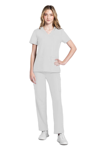 CK953 Cherokee Workwear Ultra Women 2 Pockets V-Neck Top (XXS - 5XL)