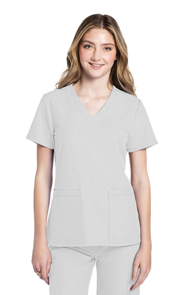CK953 Cherokee Workwear Ultra Women 2 Pockets V-Neck Top (XXS - 5XL)