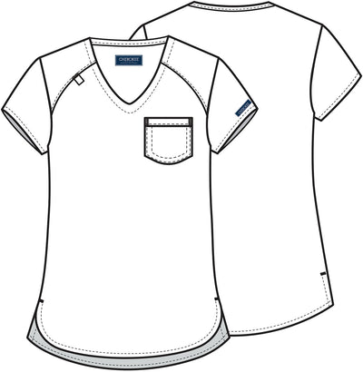 CK954A Cherokee Workwear Ultra Women Tuck-in V-Neck (XS - 3XL)