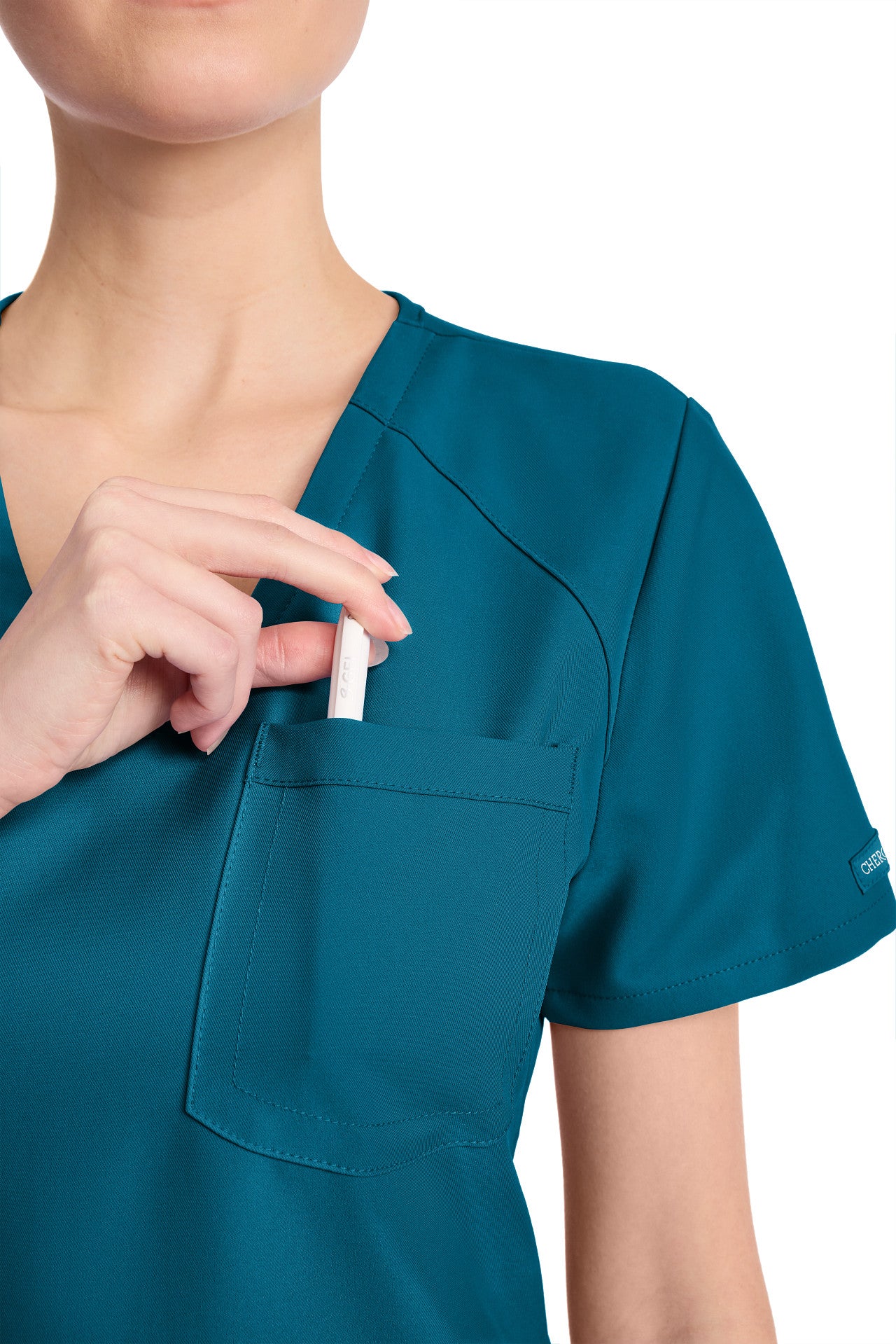 CK954A Cherokee Workwear Ultra Women Tuck-in V-Neck (XS - 3XL)