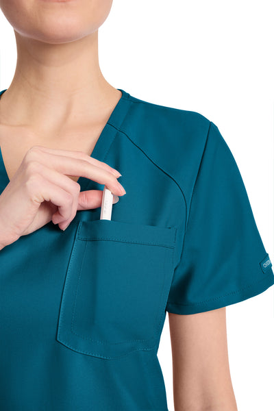 CK954A Cherokee Workwear Ultra Women Tuck-in V-Neck (XS - 3XL)