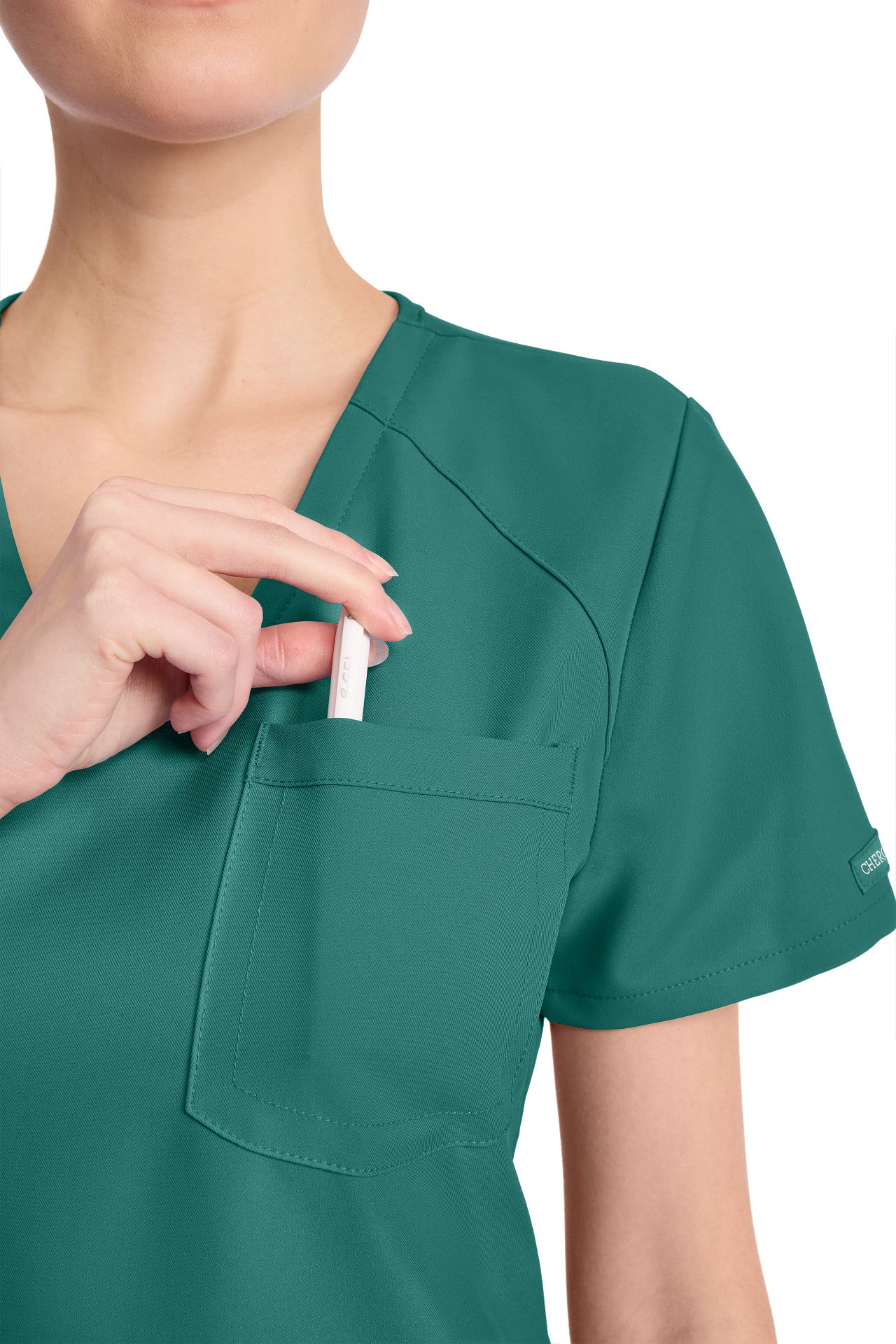 CK954A Cherokee Workwear Ultra Women Tuck-in V-Neck (XS - 3XL)